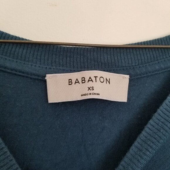 Aritzia Babaton Norris T-Shirt Top Teal Blue XS - Picture 5 of 11